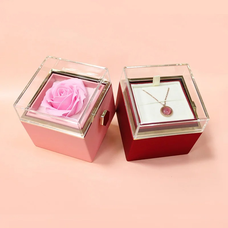 valentines rose ring box